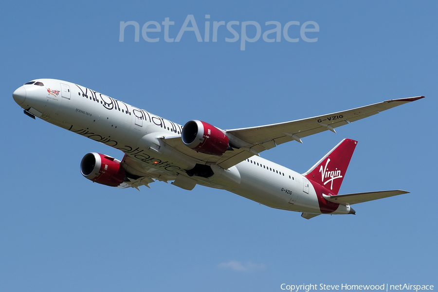 Virgin Atlantic Airways Boeing 787-9 Dreamliner (G-VZIG) | Photo 670037