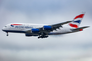 British Airways Airbus A380-841 (G-XLEB) at  Dallas/Ft. Worth - International, United States