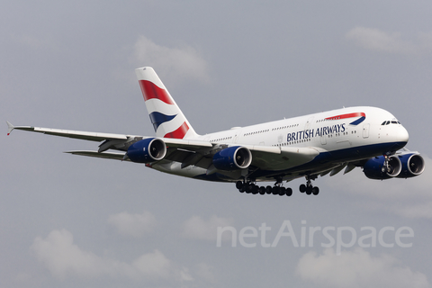 British Airways Airbus A380-841 (G-XLEC) at  London - Heathrow, United Kingdom