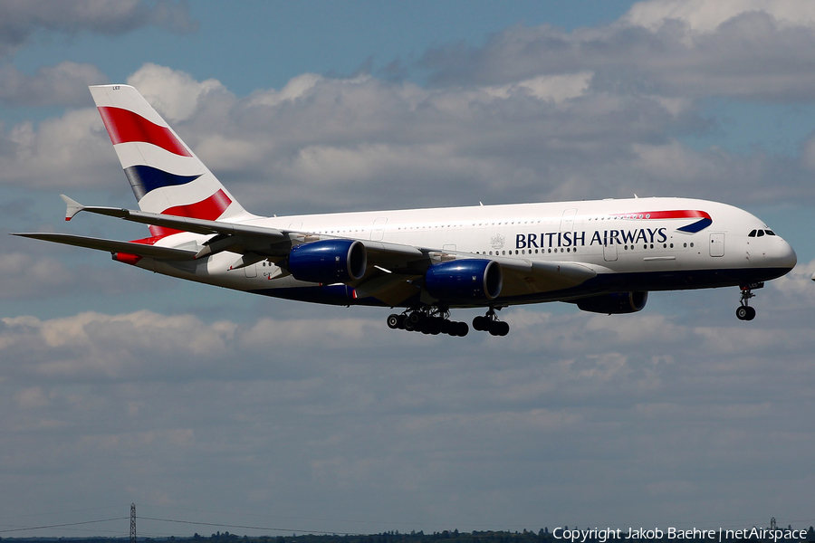 British Airways Airbus A380-841 (G-XLED) | Photo 185597