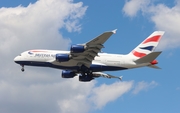 British Airways Airbus A380-841 (G-XLED) at  Chicago - O'Hare International, United States