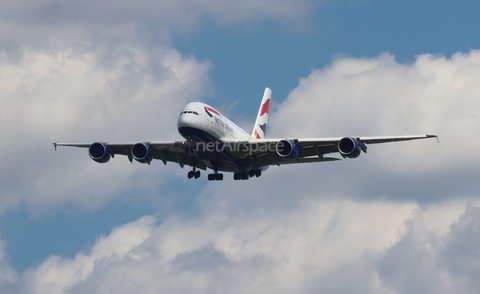 British Airways Airbus A380-841 (G-XLED) at  Chicago - O'Hare International, United States