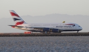 British Airways Airbus A380-841 (G-XLED) at  San Francisco - International, United States