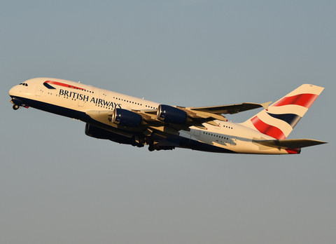 British Airways Airbus A380-841 (G-XLEF) at  Dallas/Ft. Worth - International, United States