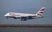 British Airways Airbus A380-841 (G-XLEG) at  San Francisco - International, United States