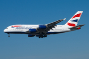 British Airways Airbus A380-841 (G-XLEI) at  Los Angeles - International, United States