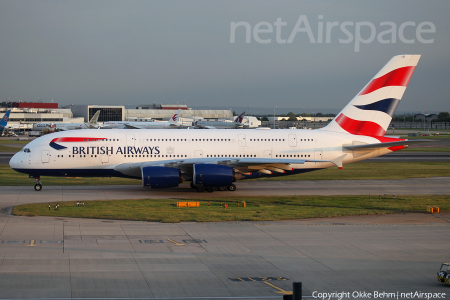 British Airways Airbus A380-841 (G-XLEI) | Photo 335362