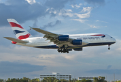 British Airways Airbus A380-841 (G-XLEI) at  Miami - International, United States