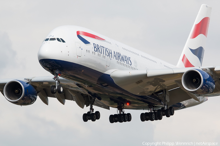 British Airways Airbus A380-841 (G-XLEJ) | Photo 193954