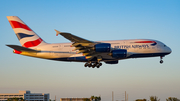 British Airways Airbus A380-841 (G-XLEL) at  Miami - International, United States