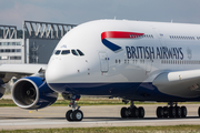 British Airways Airbus A380-841 (G-XLEL) at  Hamburg - Finkenwerder, Germany