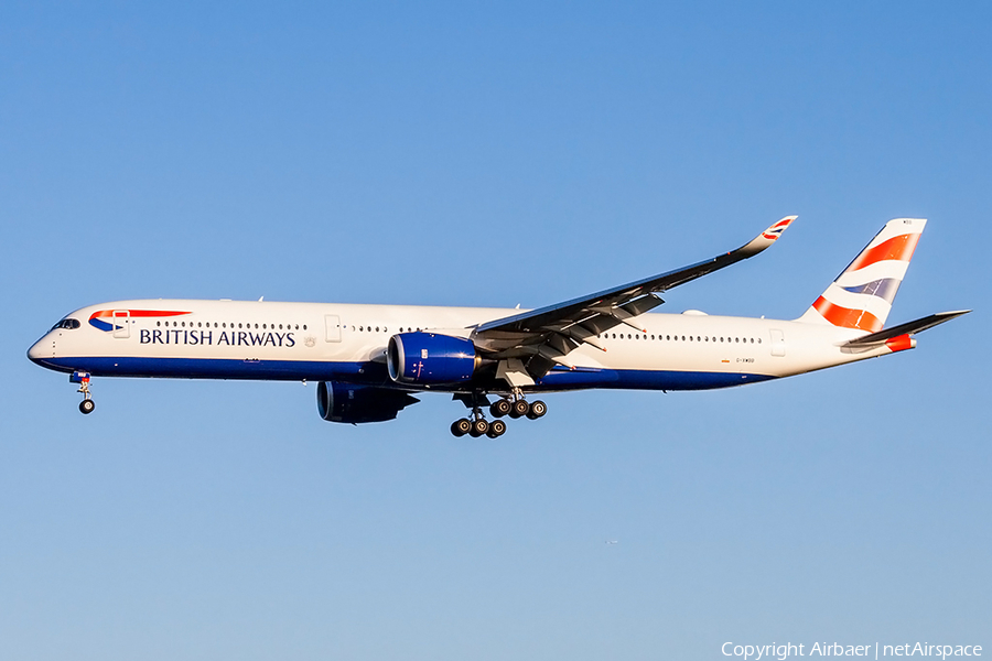 British Airways Airbus A350-1041 (G-XWBB) | Photo 368635