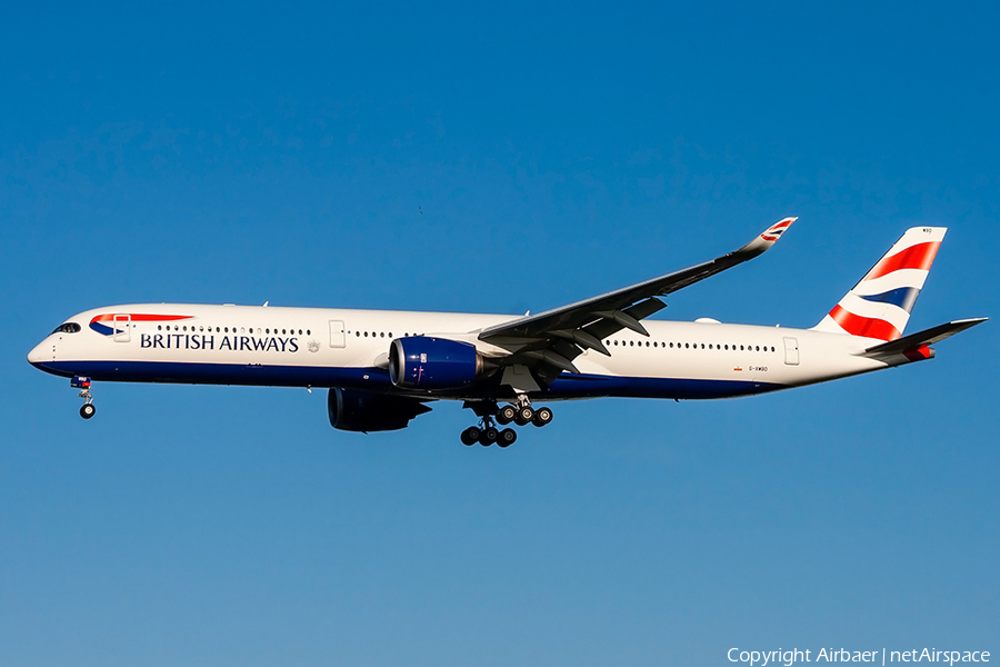 British Airways Airbus A350-1041 (G-XWBD) | Photo 368915