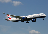 British Airways Airbus A350-1041 (G-XWBE) at  London - Heathrow, United Kingdom