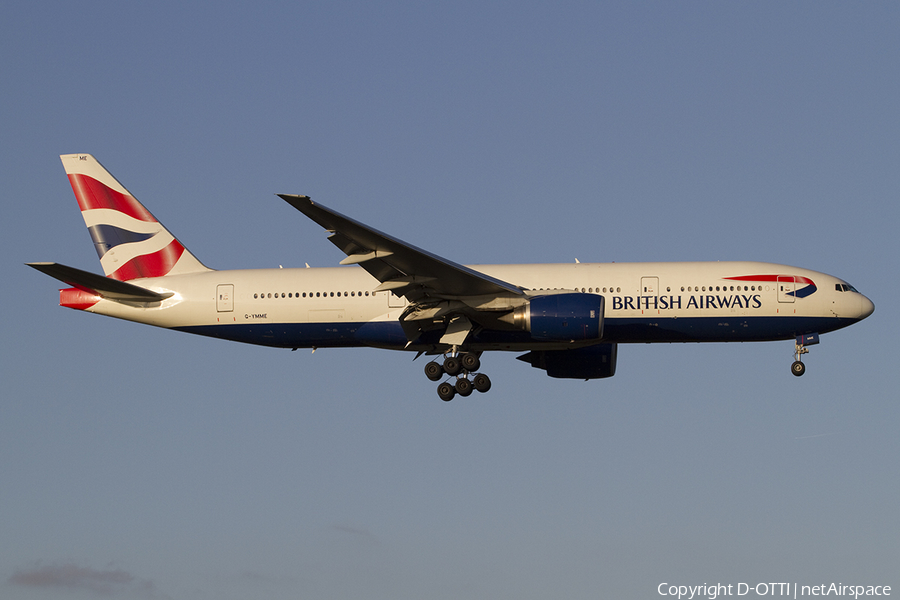 British Airways Boeing 777-236(ER) (G-YMME) | Photo 373549