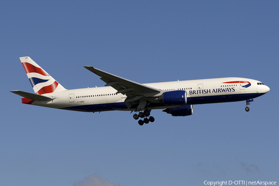 British Airways Boeing 777-236(ER) (G-YMMK) | Photo 277749