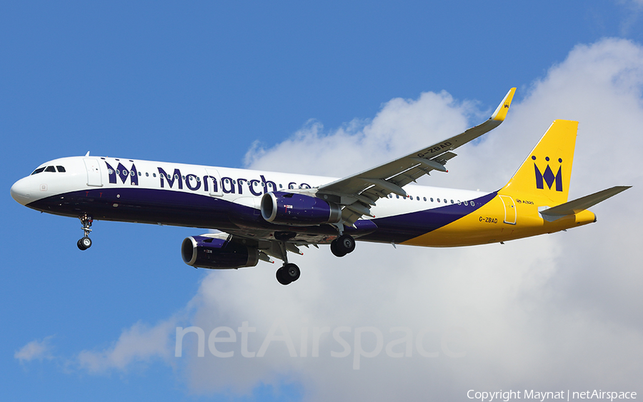 Monarch Airlines Airbus A321-231 (G-ZBAD) | Photo 282555