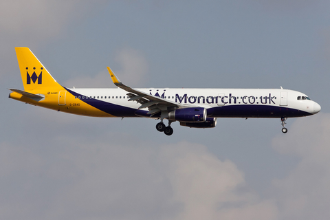 Monarch Airlines Airbus A321-231 (G-ZBAD) at  Palma De Mallorca - Son San Juan, Spain