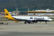 Monarch Airlines Airbus A321-231 (G-ZBAF) at  Barcelona - El Prat, Spain