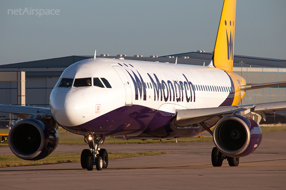 Monarch Airlines Airbus A320-214 (G-ZBAH) at  Manchester - International (Ringway), United Kingdom