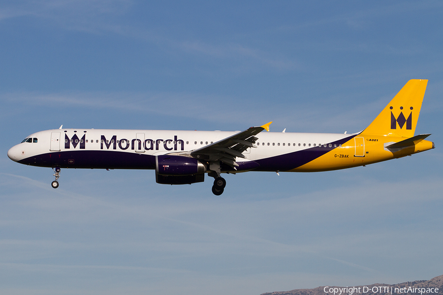 Monarch Airlines Airbus A321-231 (G-ZBAK) | Photo 520927