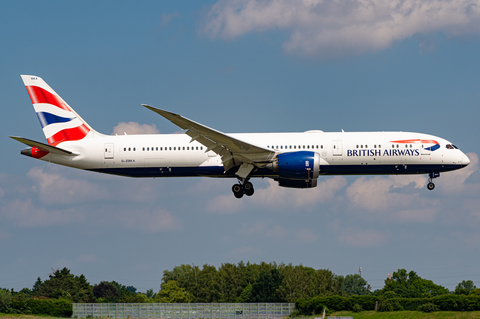 British Airways Boeing 787-9 Dreamliner (G-ZBKA) at  Bremen, Germany