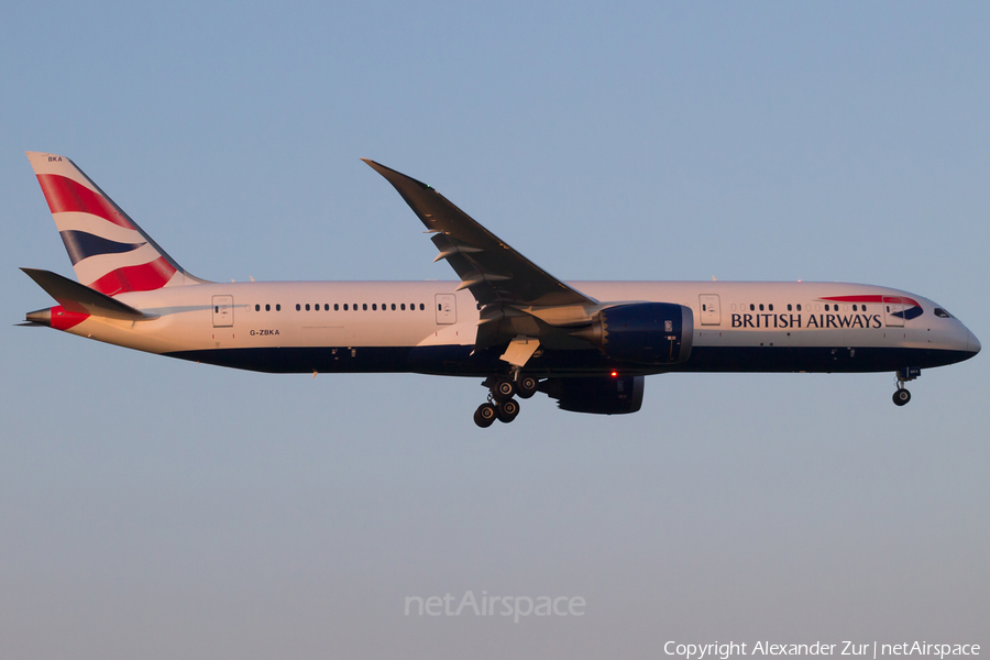 British Airways Boeing 787-9 Dreamliner (G-ZBKA) | Photo 109713