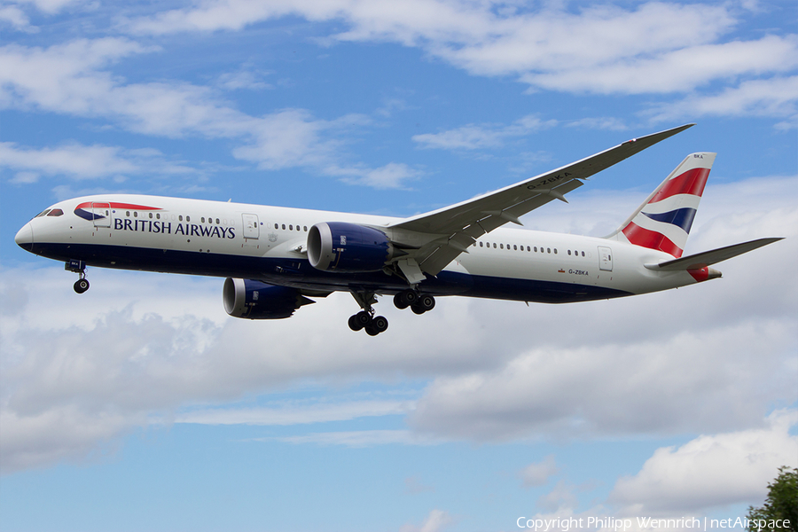 British Airways Boeing 787-9 Dreamliner (G-ZBKA) | Photo 115490