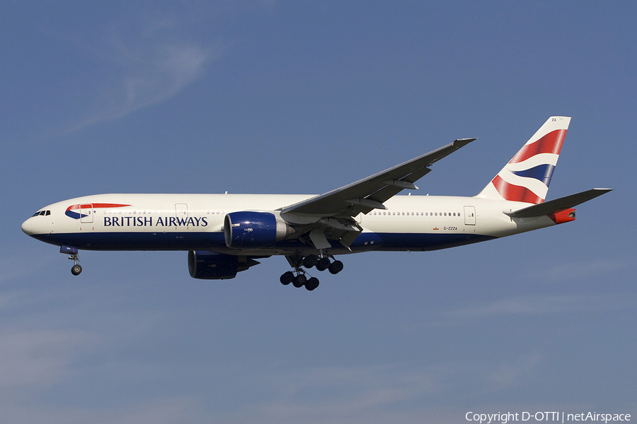 British Airways Boeing 777-236 (G-ZZZA) | Photo 278397
