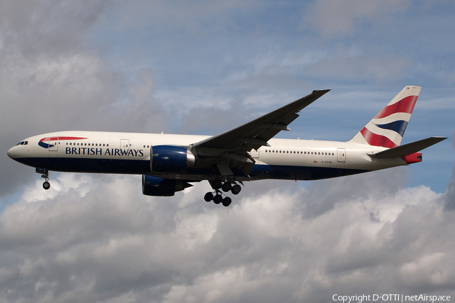 British Airways Boeing 777-236 (G-ZZZB) | Photo 200487
