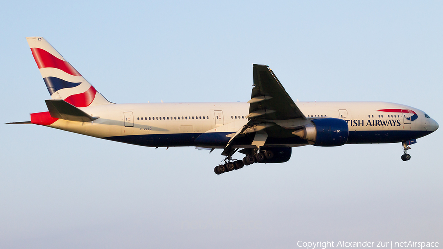 British Airways Boeing 777-236 (G-ZZZC) | Photo 466586