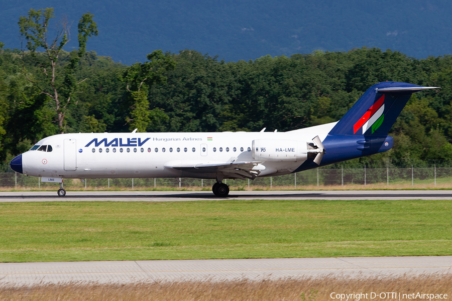 Malev Hungarian Airlines Fokker 70 (HA-LME) | Photo 301866