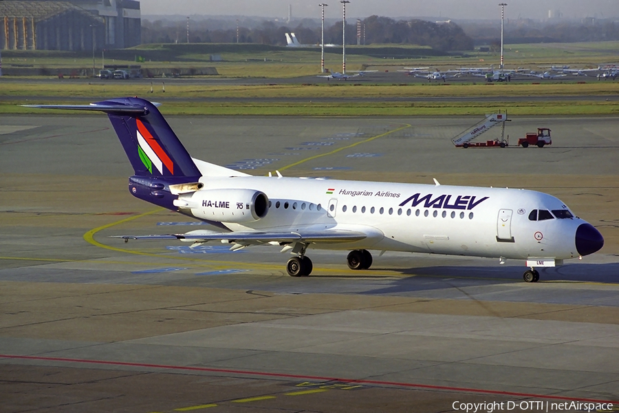 Malev Hungarian Airlines Fokker 70 (HA-LME) | Photo 286688