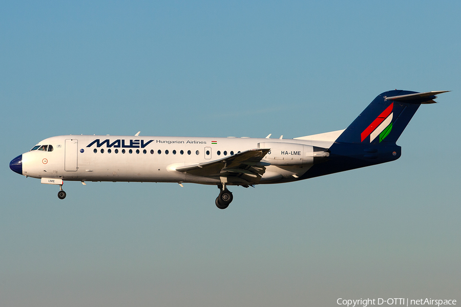 Malev Hungarian Airlines Fokker 70 (HA-LME) | Photo 318379
