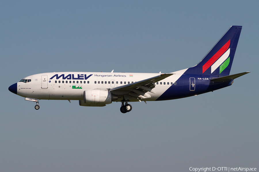 Malev Hungarian Airlines Boeing 737-7Q8 (HA-LOA) | Photo 359682