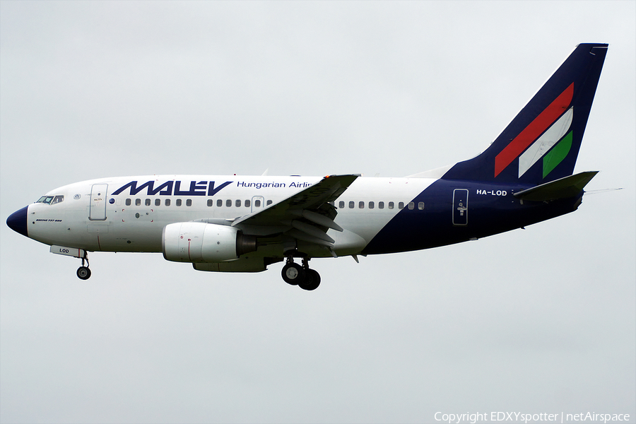Malev Hungarian Airlines Boeing 737-6Q8 (HA-LOD) | Photo 280274