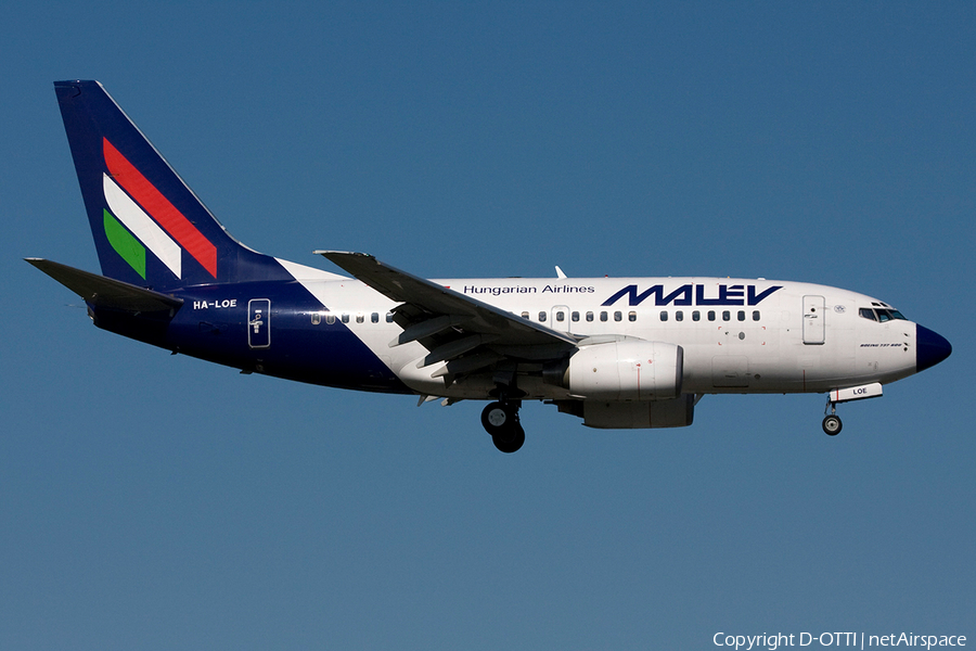 Malev Hungarian Airlines Boeing 737-6Q8 (HA-LOE) | Photo 267084