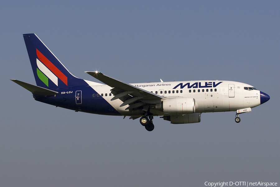 Malev Hungarian Airlines Boeing 737-6Q8 (HA-LOJ) | Photo 273266