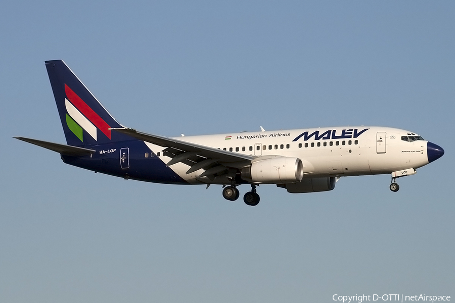 Malev Hungarian Airlines Boeing 737-7Q8 (HA-LOP) | Photo 162240