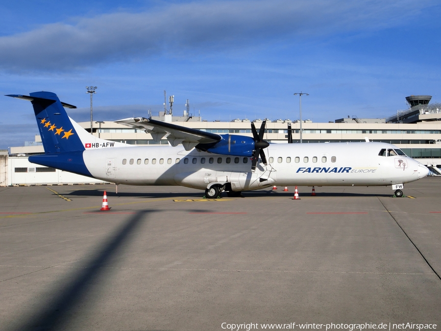 Farnair Europe ATR 72-202(F) (HB-AFW) | Photo 496277