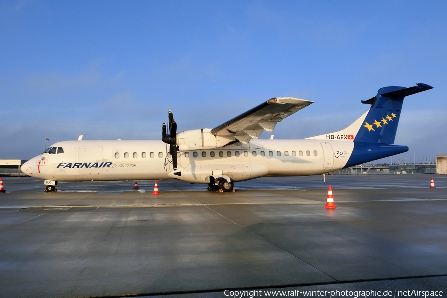 Farnair Europe ATR 72-202(F) (HB-AFX) | Photo 489400