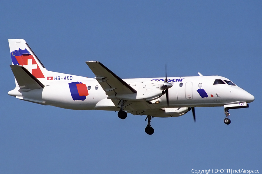 Crossair SAAB 340B (HB-AKD) | Photo 181013