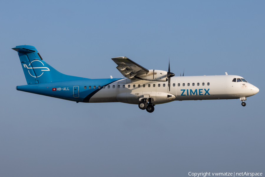 Zimex Aviation ATR 72-202(F) (HB-ALL) | Photo 572955
