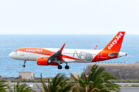 easyJet Switzerland Airbus A320-251N (HB-AYE) at  Gran Canaria, Spain