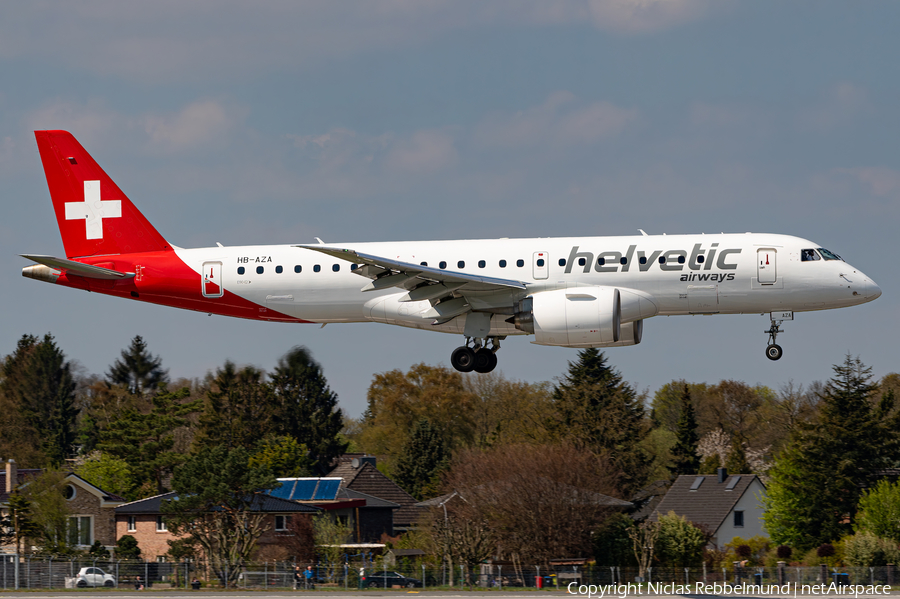 Helvetic Airways Embraer ERJ-190E2 (ERJ-190-300STD) (HB-AZA) | Photo 504795