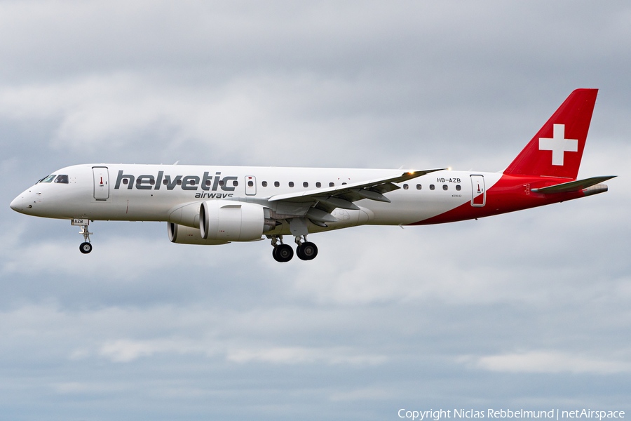 Helvetic Airways Embraer ERJ-190E2 (ERJ-190-300STD) (HB-AZB) | Photo 373475