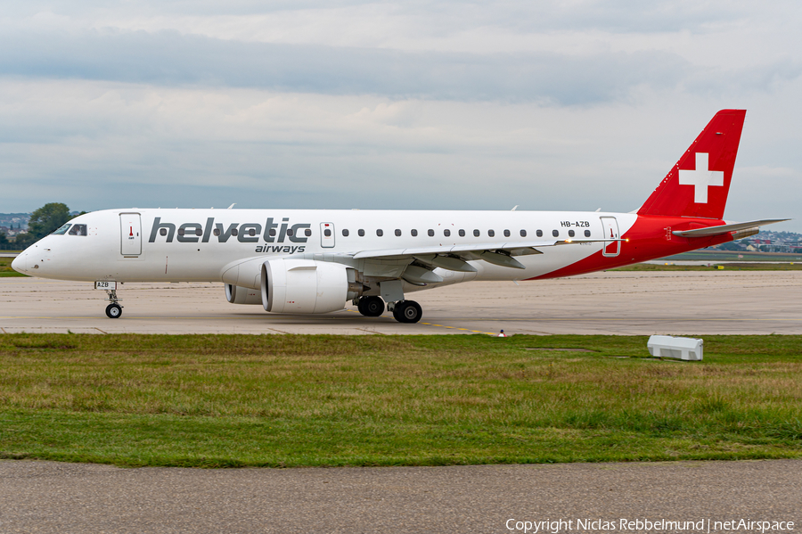 Helvetic Airways Embraer ERJ-190E2 (ERJ-190-300STD) (HB-AZB) | Photo 528091