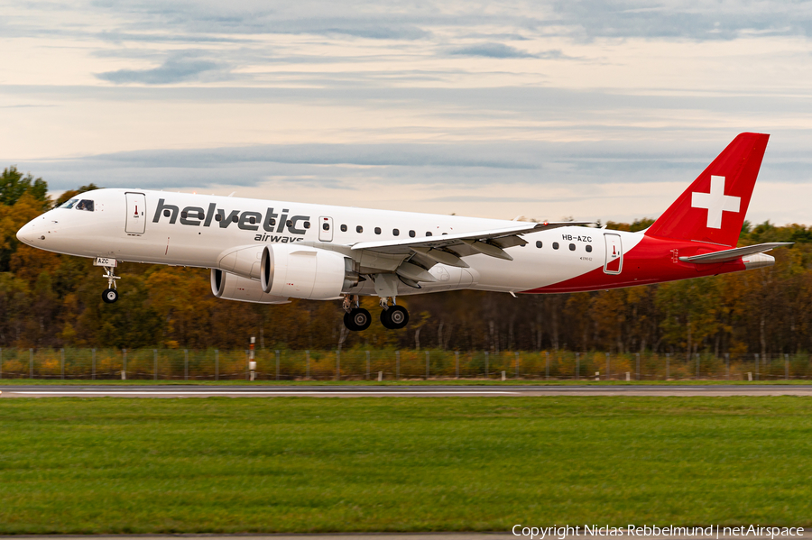 Helvetic Airways Embraer ERJ-190E2 (ERJ-190-300STD) (HB-AZC) | Photo 408281