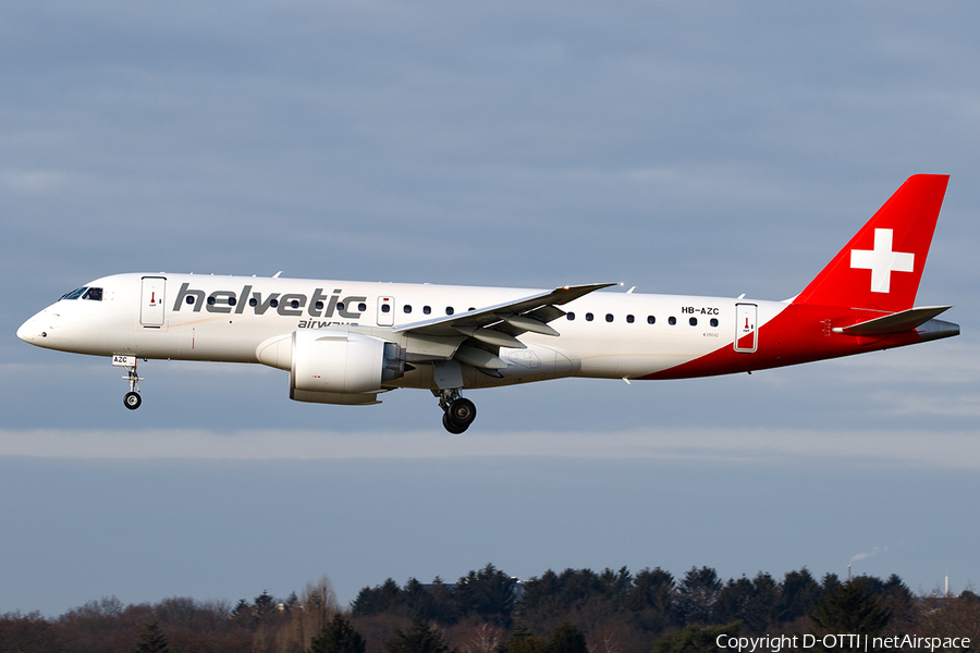 Helvetic Airways Embraer ERJ-190E2 (ERJ-190-300STD) (HB-AZC) | Photo 422638