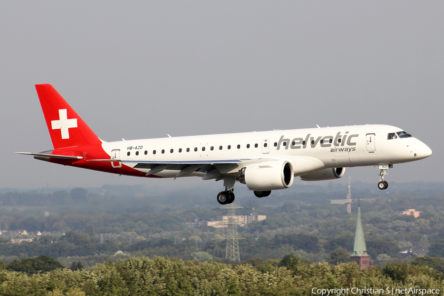 Helvetic Airways Embraer ERJ-190E2 (ERJ-190-300STD) (HB-AZD) | Photo 398294